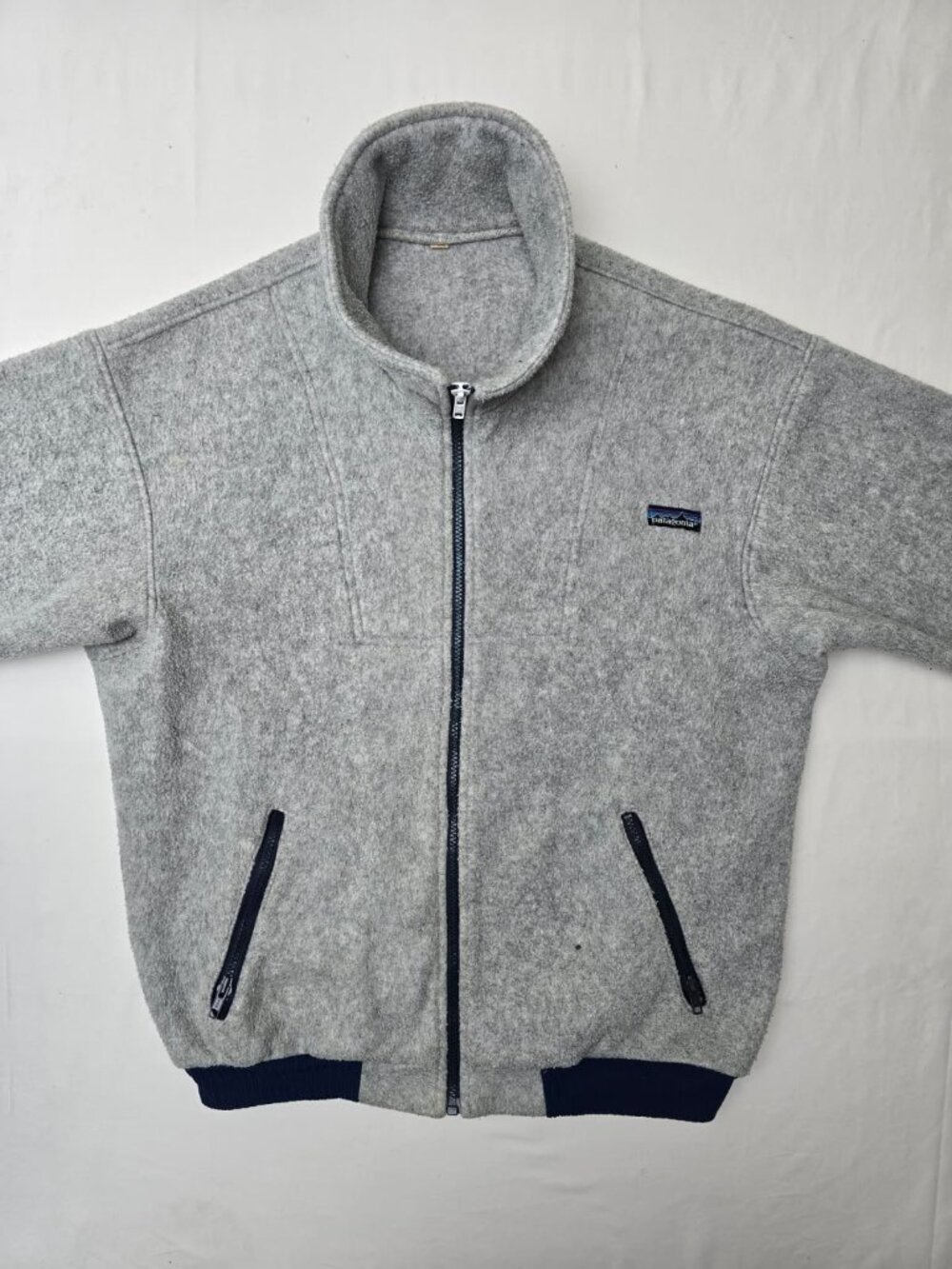 Vintage Patagonia Full-Zip Fleece Jacket – Heather Gray